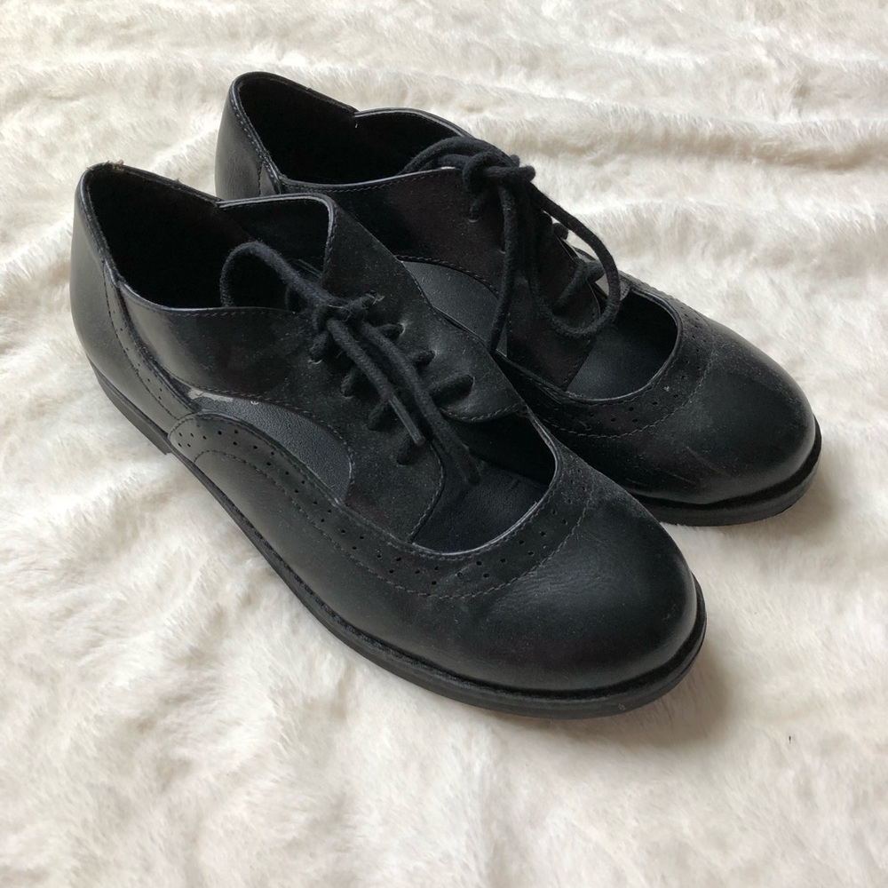 Black Mary Jane Style Loafers